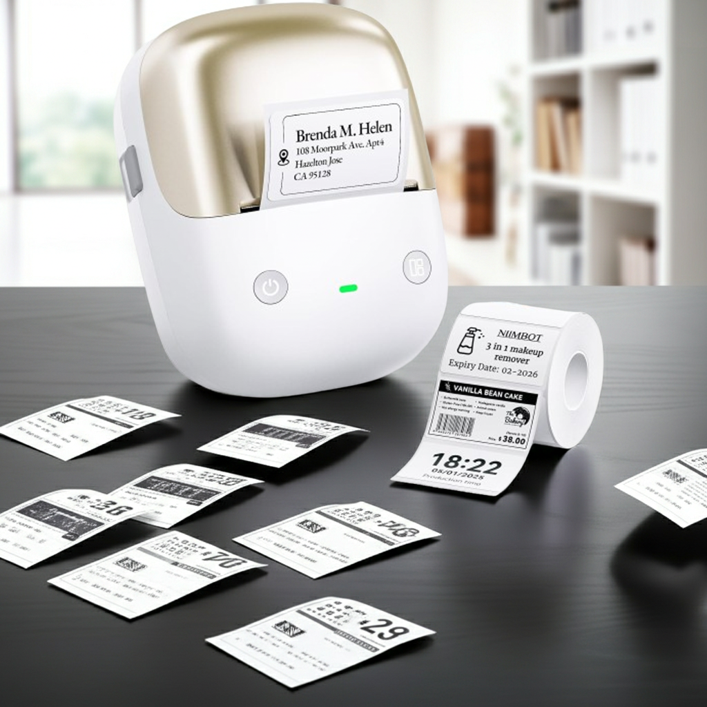 NIIMBOT B2 Pro Label Maker, Red & Black Dual-color