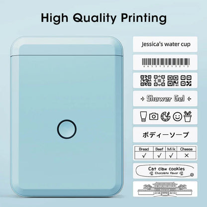 D110 0.5 Inch Label Printer with Tape - Efficient Labeling On-the-Go