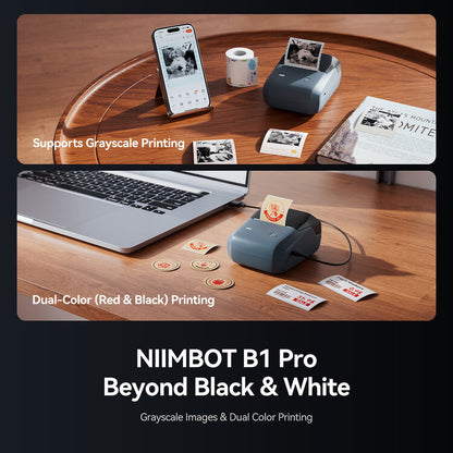 NIIMBOT B1 Pro Label Maker,  Red & Black Dual-Color