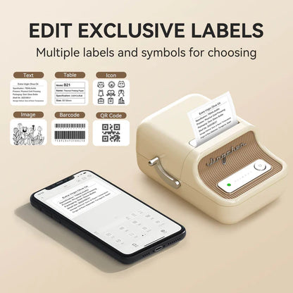 B21 2 Inch Label Maker Machine with Tape - Efficient Labeling Solution