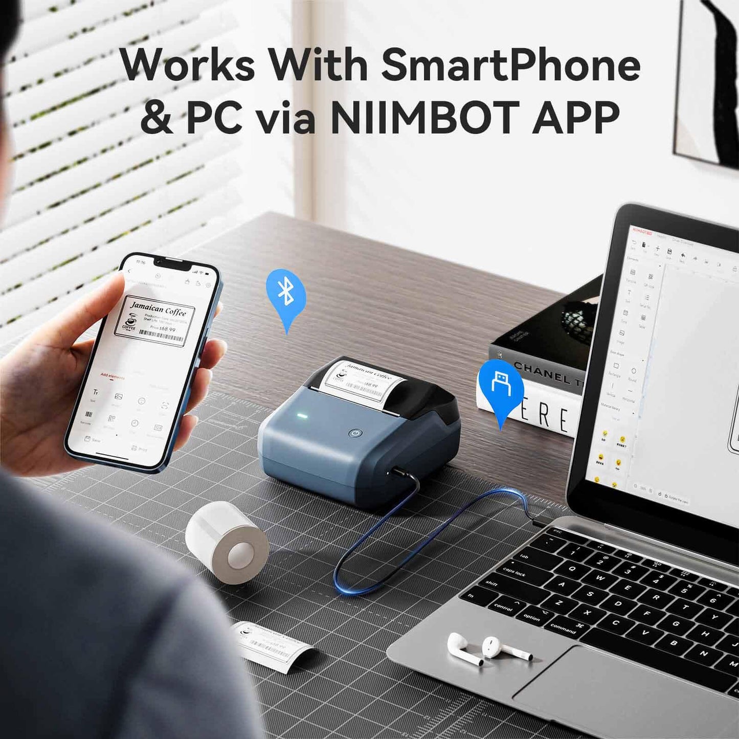 NIIMBOT B31 Bluetooth Thermal Label Maker