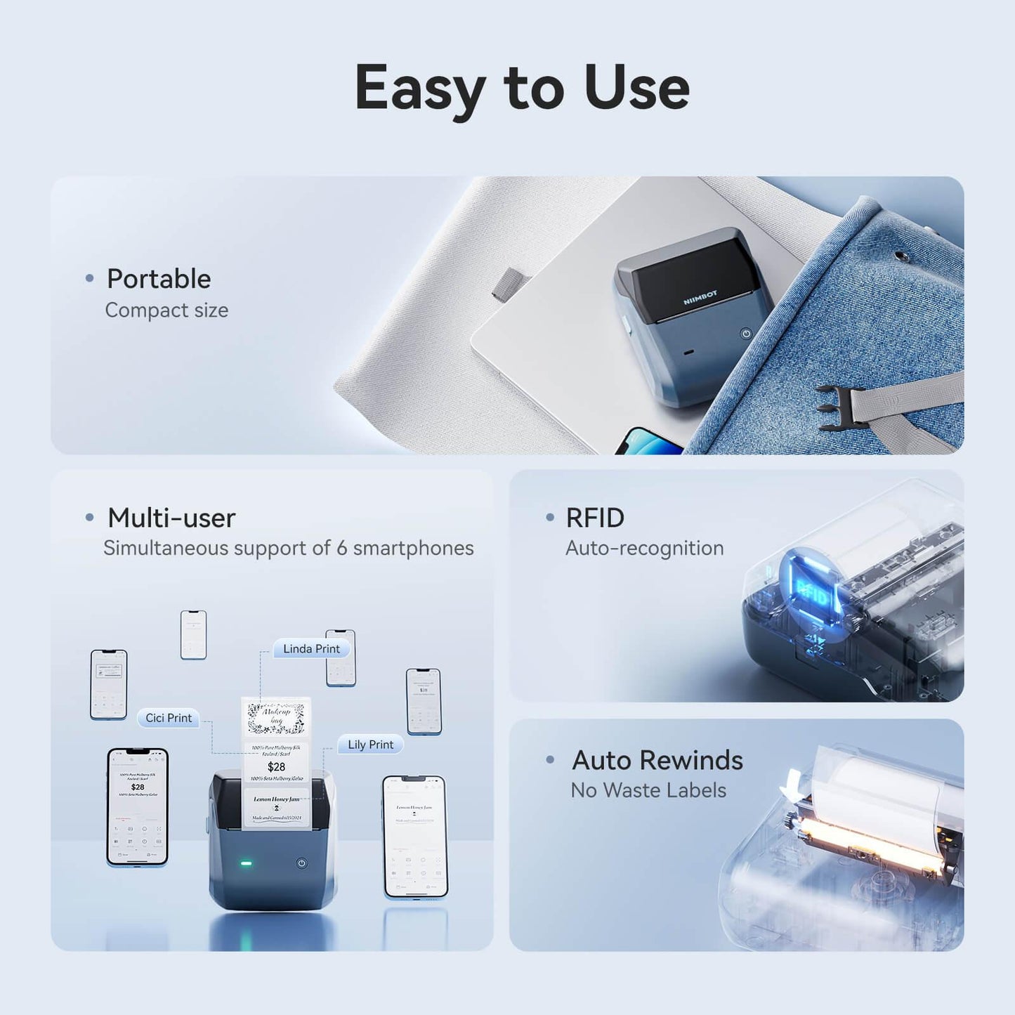 NIIMBOT B31 Bluetooth Thermal Label Maker
