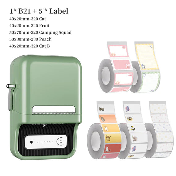 B21 2 Inch Label Maker Machine with Tape - Efficient Labeling Solution