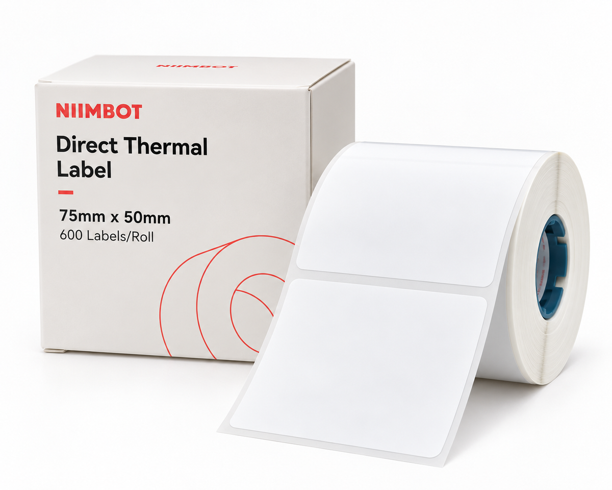 NIIMBOT Thermal Gap Paper T75*50mm - 600 - White / For K3 only