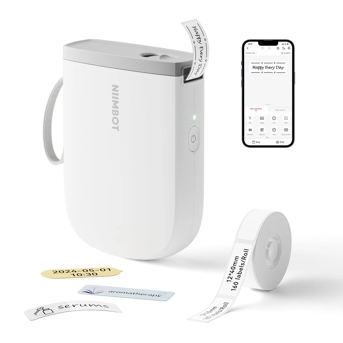 NIIMBOT D11 0.5 Inch Label Maker Machine with Tape