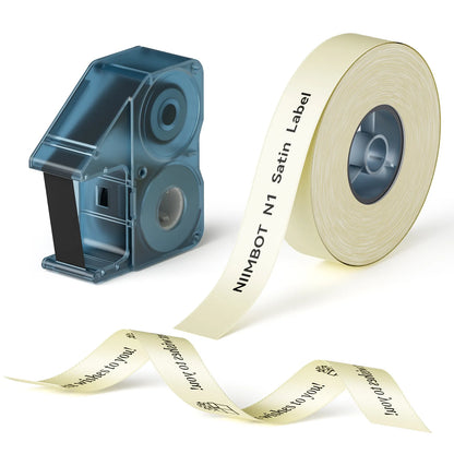NIIMBOT N1 Satin Ribbon, Only for N1 Label Maker, suit for Gift, Wedding, Party, Craft Wrapping, DIY