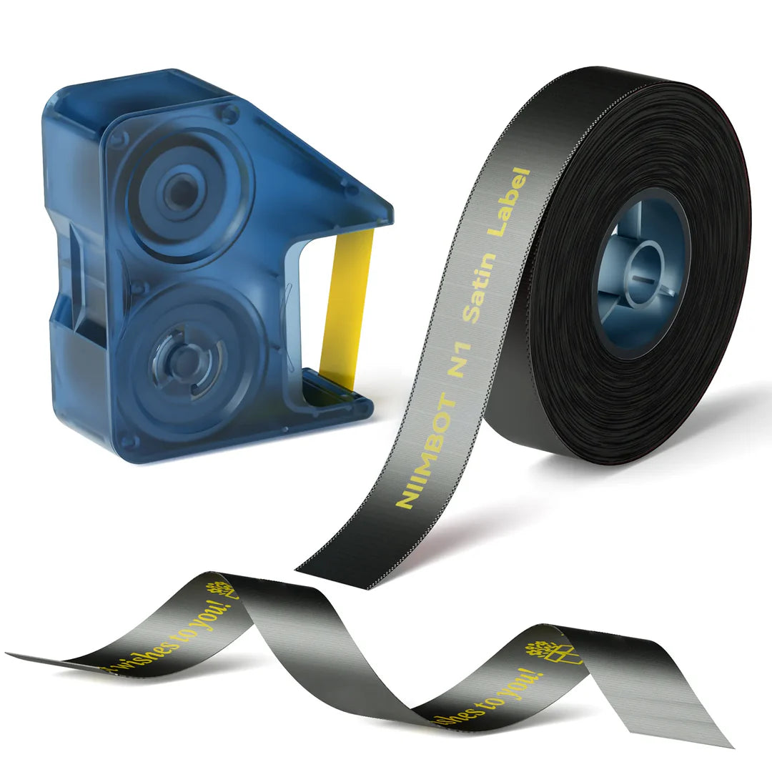 NIIMBOT N1 Satin Ribbon, Only for N1 Label Maker, suit for Gift, Wedding, Party, Craft Wrapping, DIY