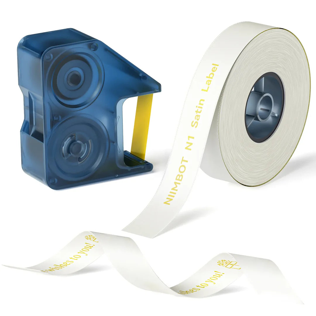 NIIMBOT N1 Satin Ribbon, Only for N1 Label Maker, suit for Gift, Wedding, Party, Craft Wrapping, DIY