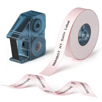 NIIMBOT N1 Satin Ribbon, Only for N1 Label Maker, suit for Gift, Wedding, Party, Craft Wrapping, DIY