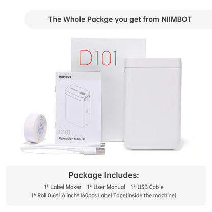 NIIMBOT D101 Thermal Inkless Mobile Printer